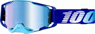 100% Armega Royal Blue Mirror Goggles