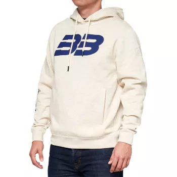 100% BB33 Pullover Welt Pocket Hoodie Oatmeal