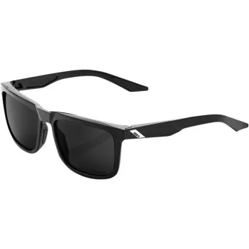 100% Blake Sunglasses Polished Black sizeGrey PeakPolar