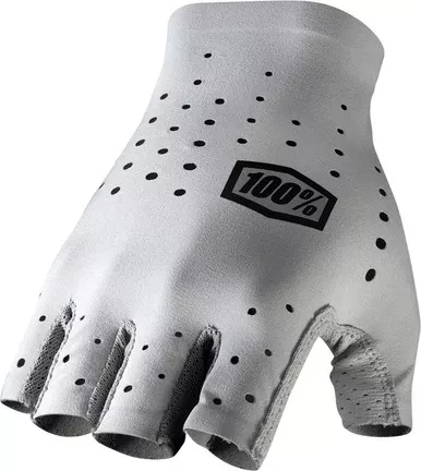 100% Sling Short Finger Gray Gloves
