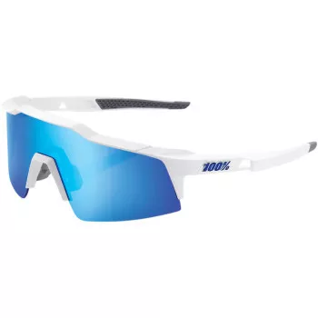 100% Speedcraft XS Sunglasses White sizeBlue Mirror