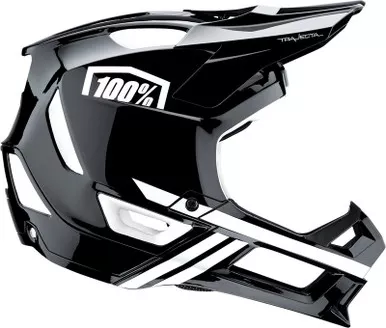 100% Trajecta Helmet Fidlock Black White