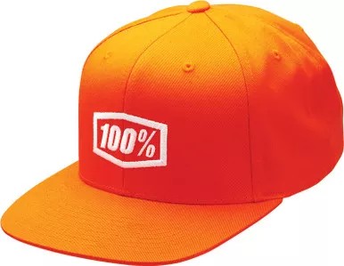 100% Youth Icon Snapback Orange Hat