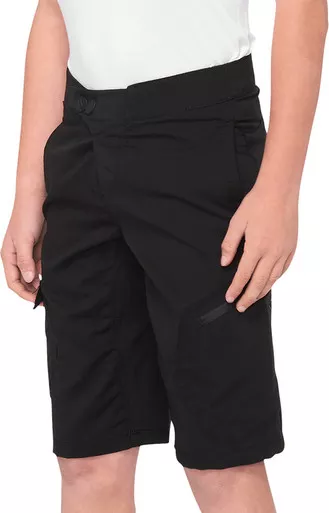 100% Youth Ridecamp Shorts Black