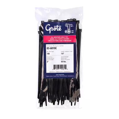 14″ 100PK PLASTIC TIES