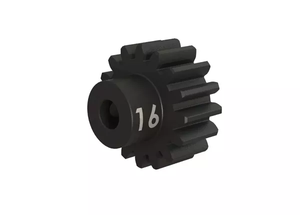 16-T Heavy Duty Pinion Gear (32-P) (Machined, Hardened Steel) with Set Screw (Fits 3mm Shaft)