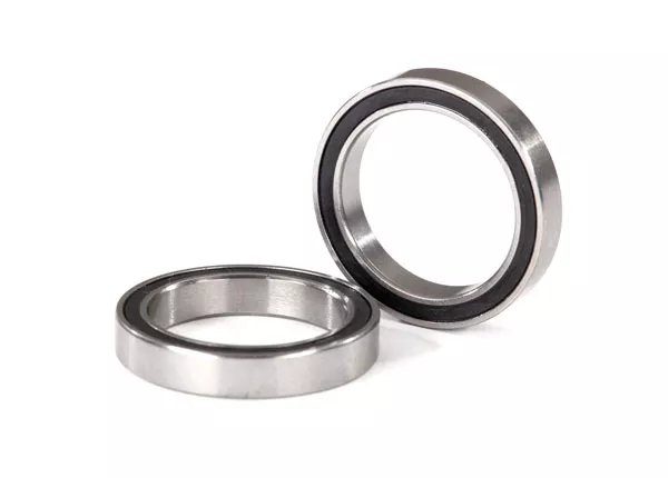 17x23x4mm Black Rubber Sealed Ball Bearings (2)