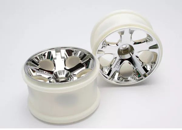 2.8" All-Star Wheels (Nitro Rear/ Electric Front) (2) - Mirror Chrome or Black Chrome