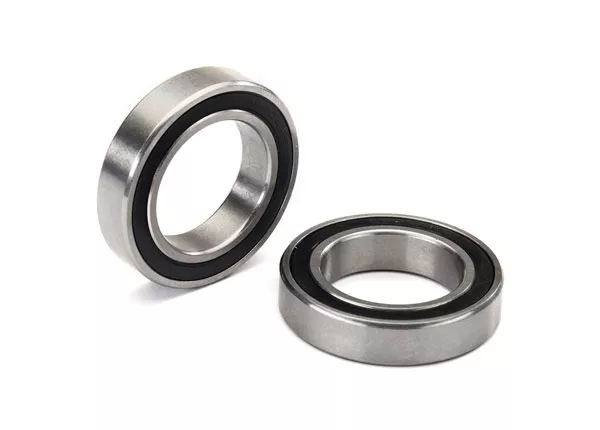 20x32x7mm Black Rubber Sealed Ball Bearings - Standard or Stainless