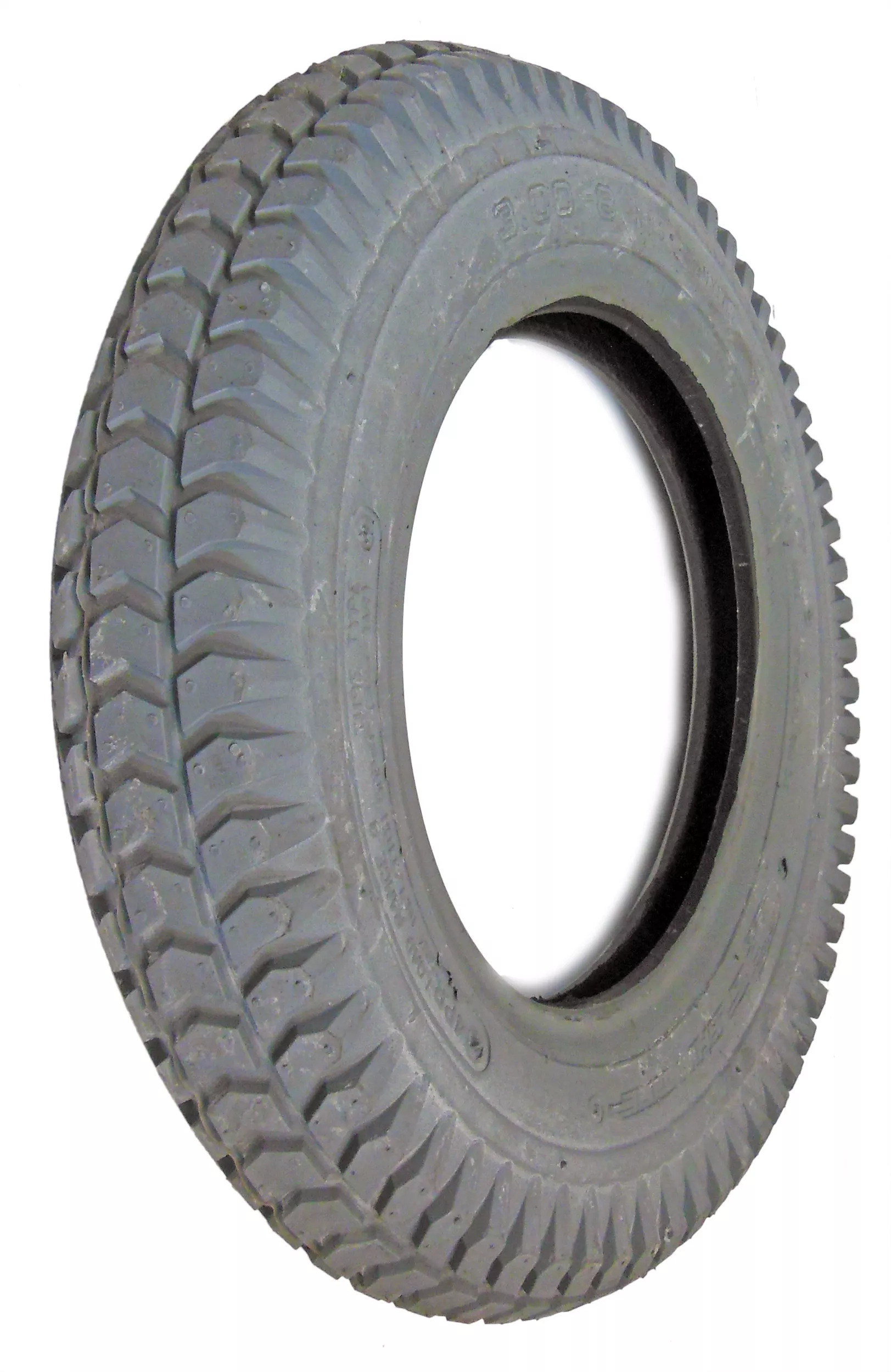 3.00-8 Pneumatic Tire - Knobby Tread (Gray)