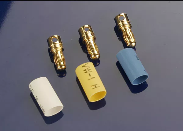 3.5mm Male Bullet Connectors (3) / Heat Shrink