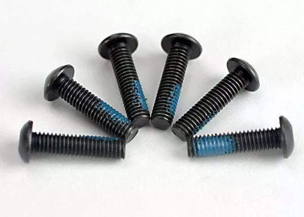 3x12mm Button-Head Machine Screws (6) (Starter Attachment Screws with Threadlock)
