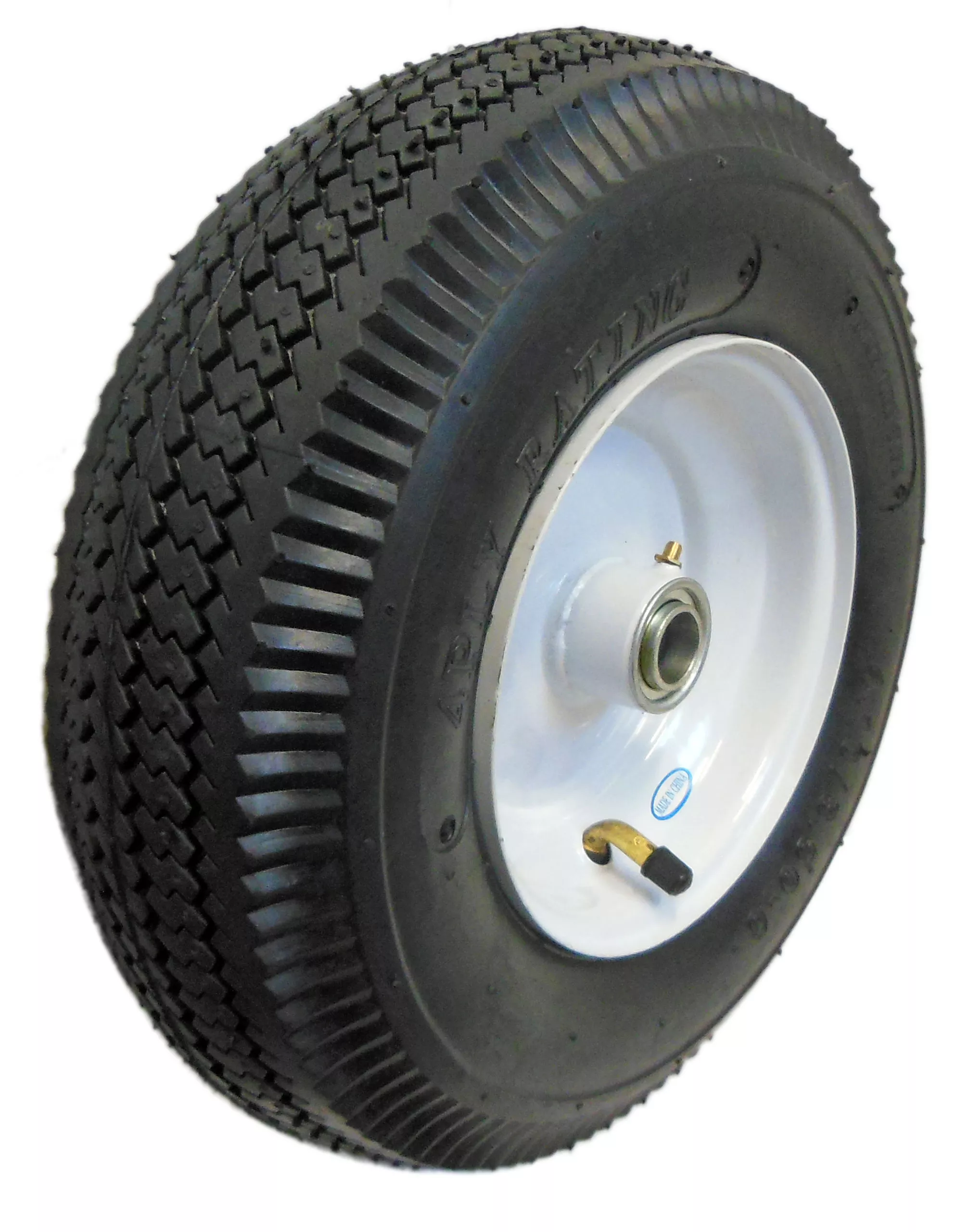 4.10/3.50-6 Sawtooth Tire with Rim (3/4" Bearing)