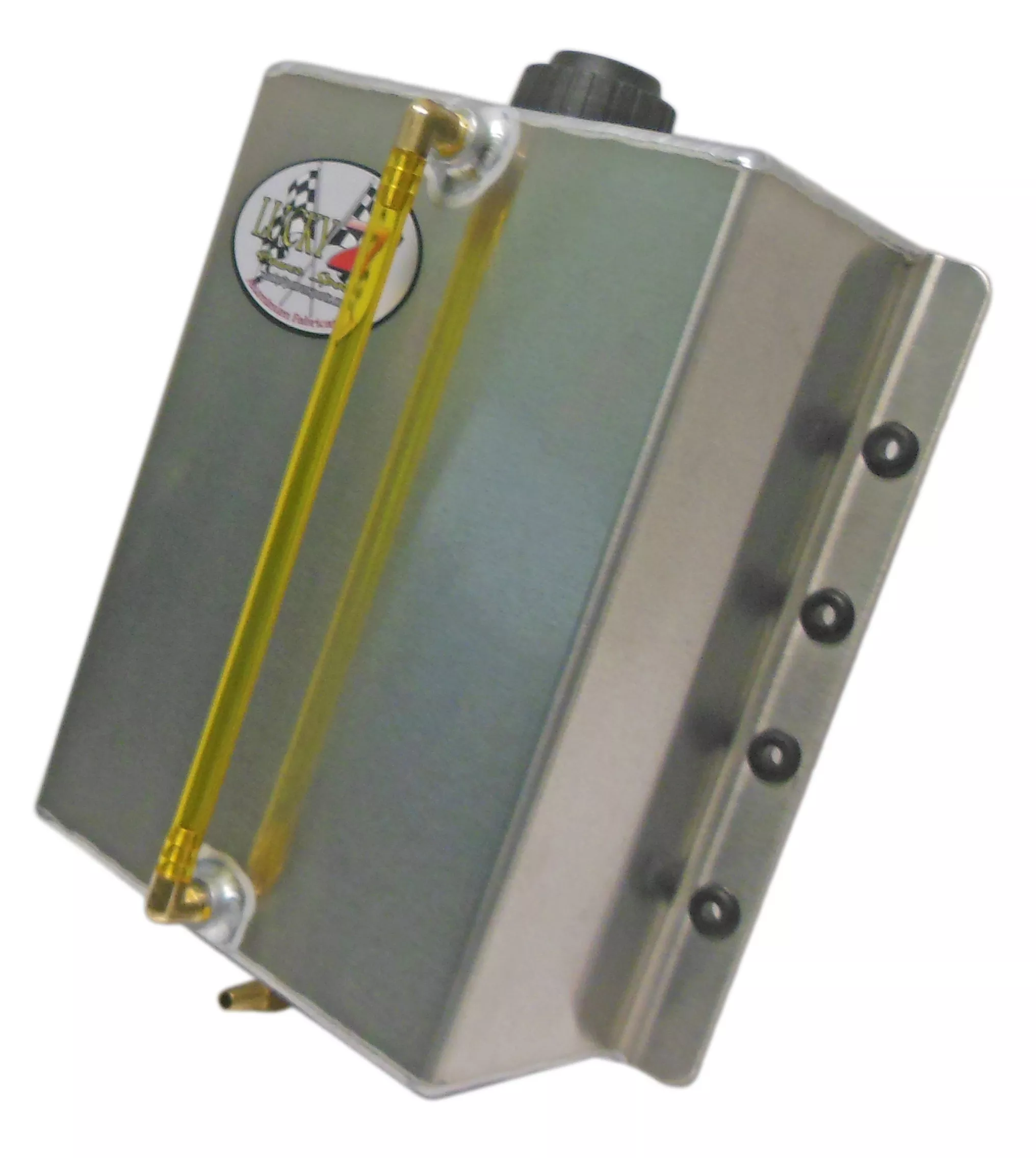 4 Qt. Aluminum Oil / Fuel Tank Verticle Mount