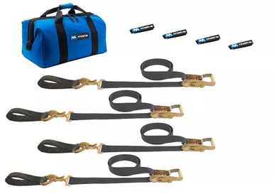 4 Tie Downs Direct Hook & 4-24in Axle Straps 511218