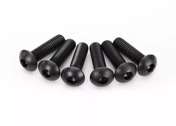 4x15mm Button-Head Machine Screws (Hex Drive) (6)