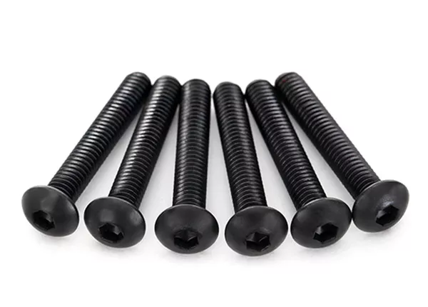 4x22mm Button-Head Machine Screws (Hex Drive) (6)