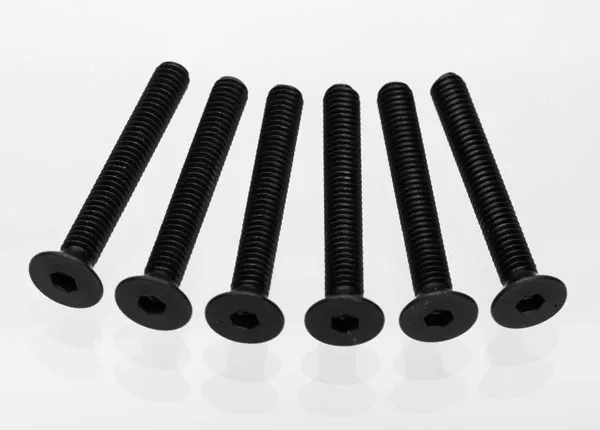 4x30mm Countersunk Machine Screws (Hex Drive) (6)