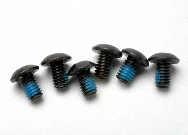 4x6mm Button-Head Machine Screws with Threadlock (Hex Drive)(6)