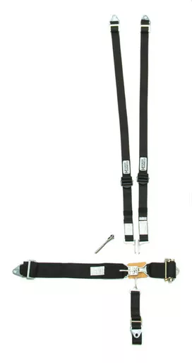 5-Pt Harness HANS Alum. LL Ratchet Adj Black 51110