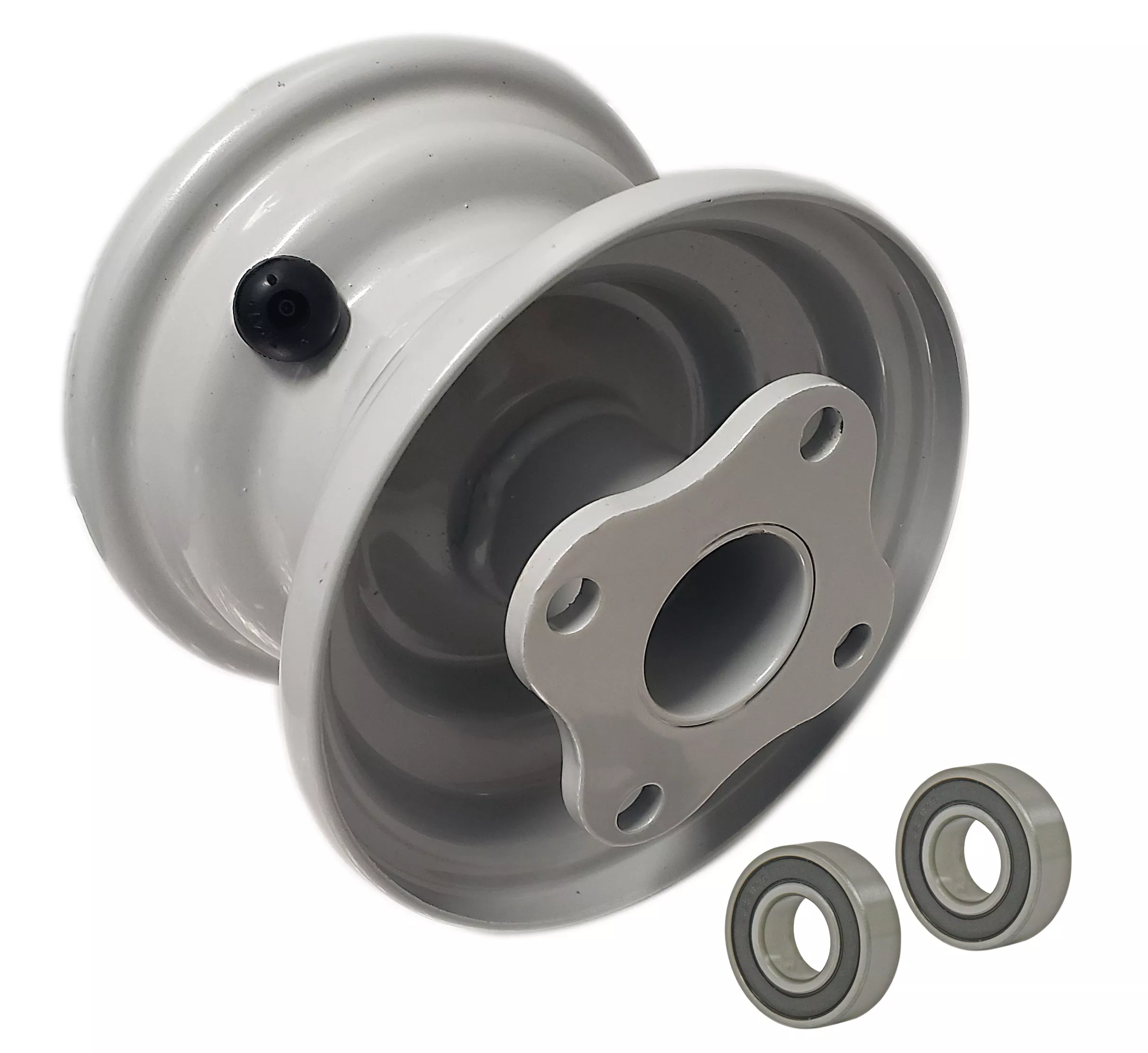 5" x 3" Drive Wheel with 5/8" Bearings Steel Rim | 2-7/8" Bolt Circle
