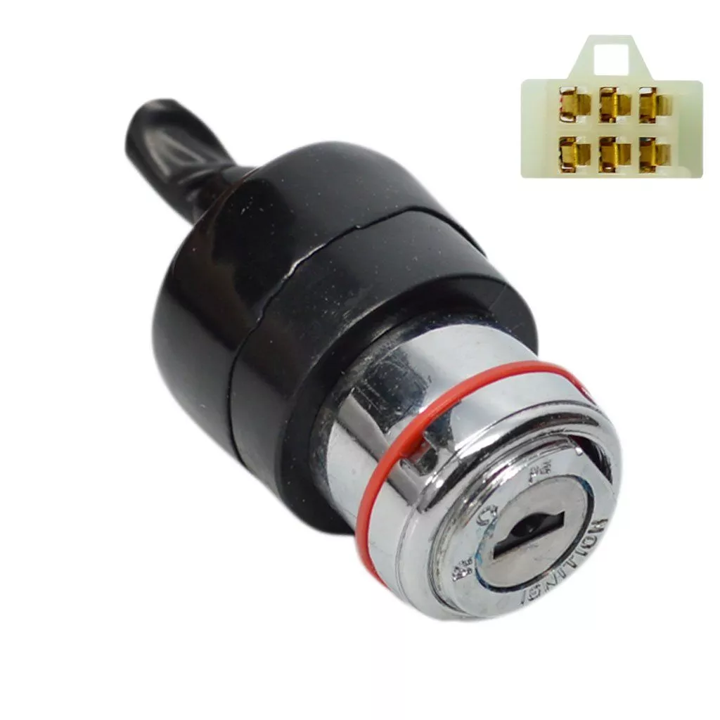 6-Wire Ignition Key Switch for Go Karts & UTVs