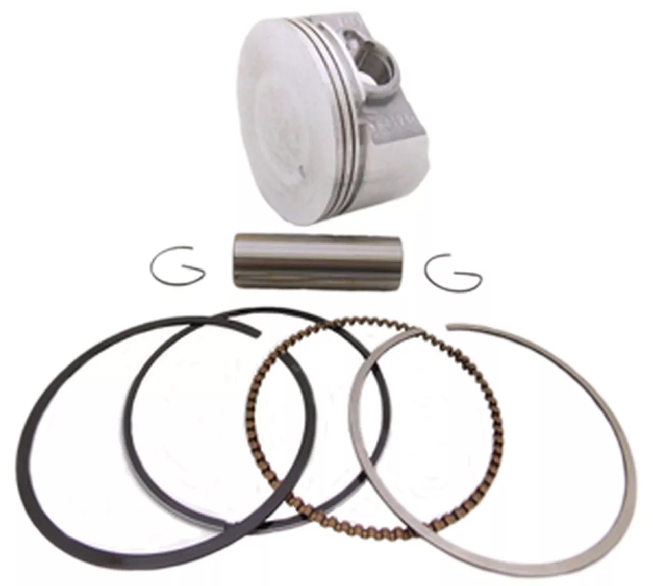 70mm (2.756") Flat Top Piston Kit For Predator 212cc (Hemi)