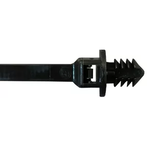 8" BLACK TIE STRAP 25PK