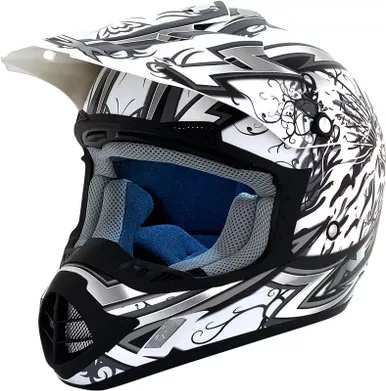 AFX FX-17 Butterfly Matte White Helmet