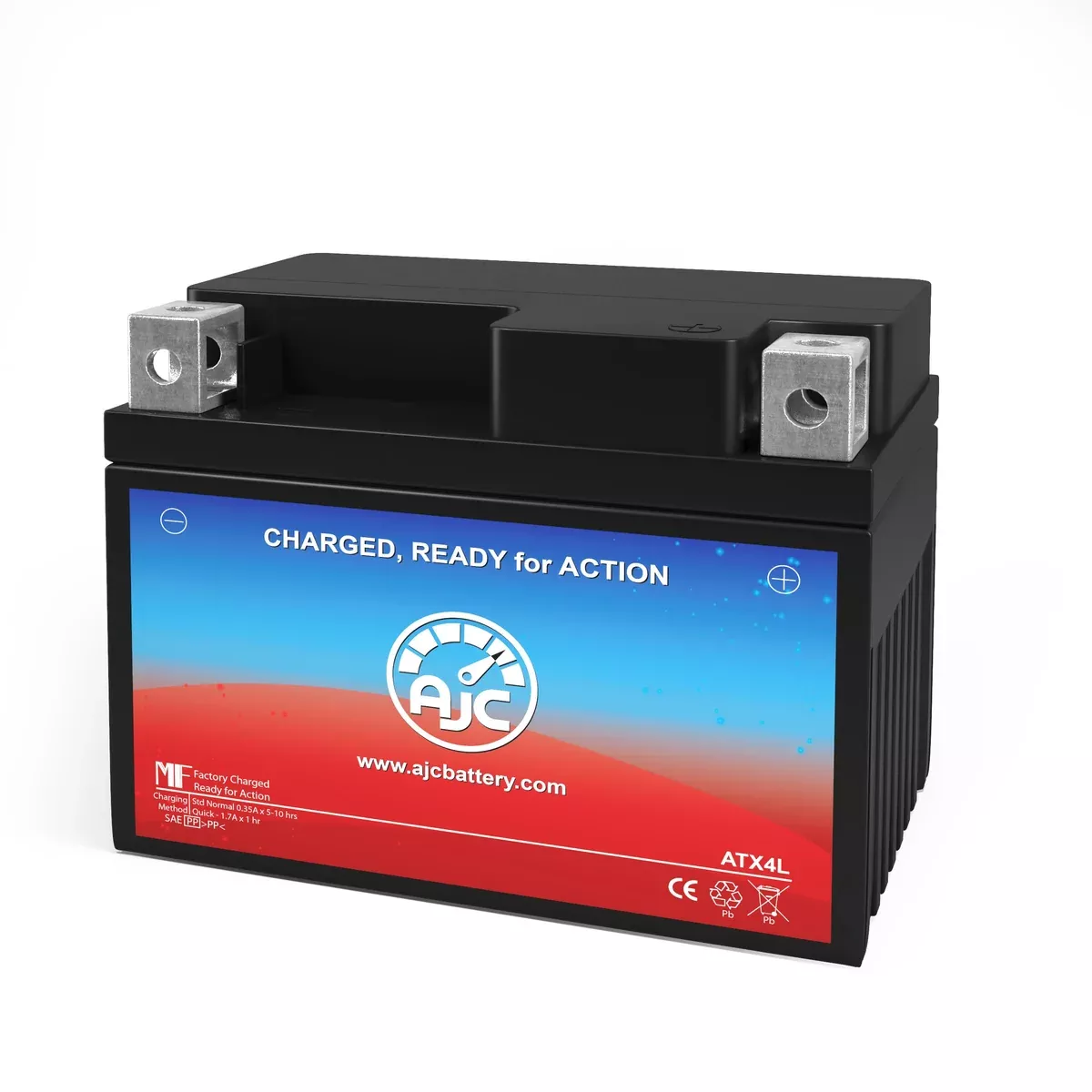 AJC Battery Compatible with Bombardier City 50 - Lucky Explorer 50CC Motorcycle Battery (1994-1997)