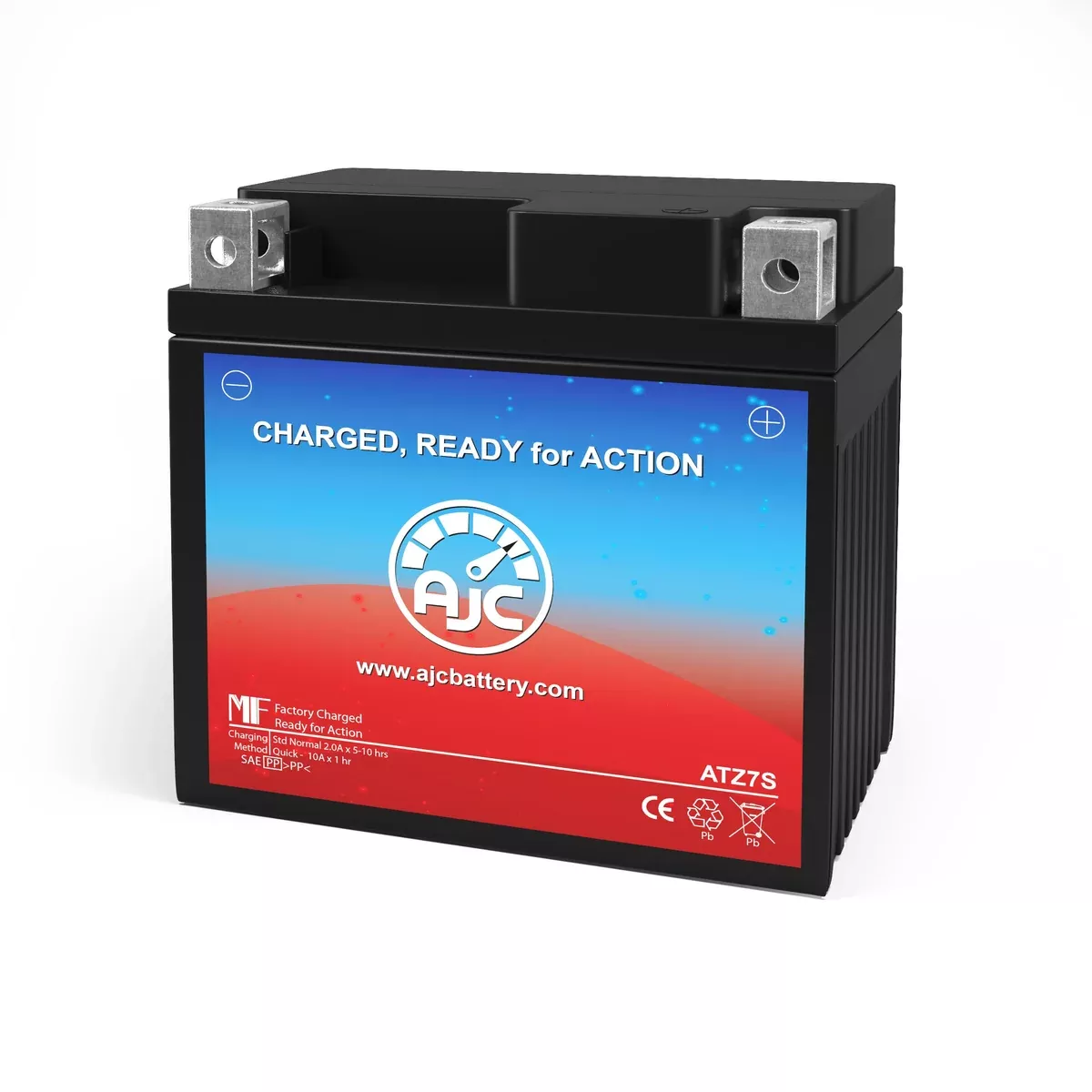 AJC Battery Compatible with Power Sonic PTZ7S Powersports Battery