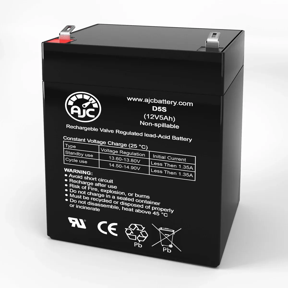 AJC Battery Compatible with Powerware PW3105 350 12V 5Ah UPS Battery