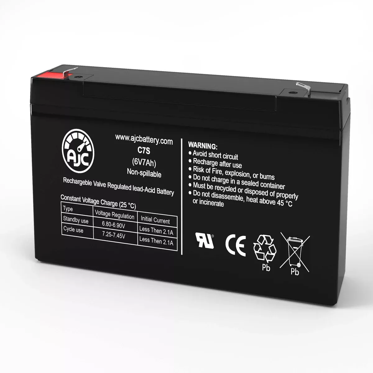 AJC Battery Compatible with Star Princess All 6V 7Ah Tennis Ball Machine Battery