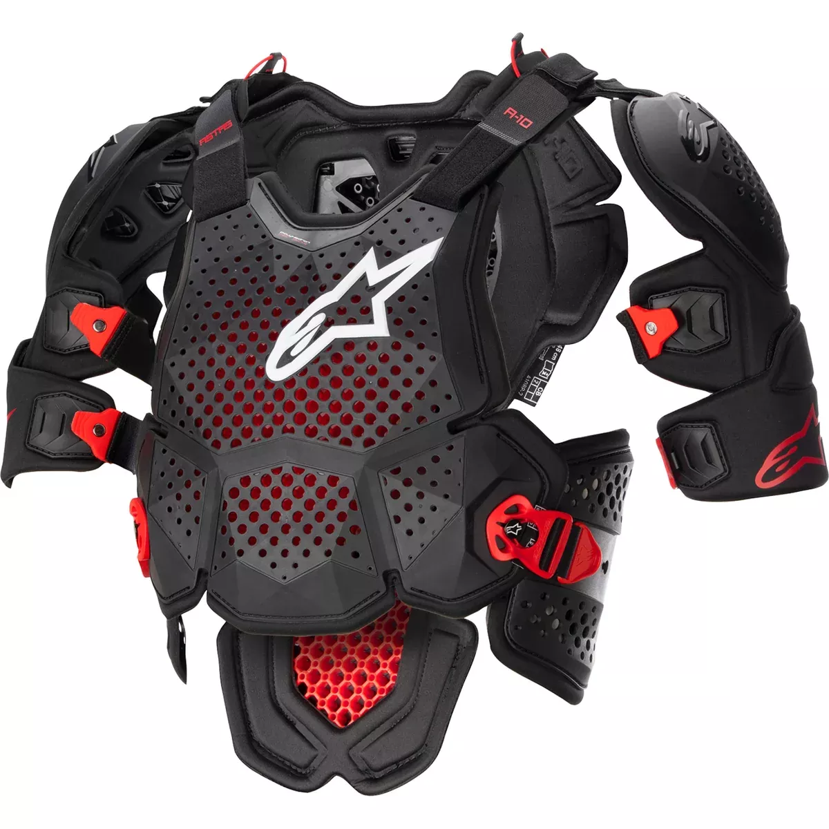 ALPINESTARS A-10 v2 Full Chest Guard Roost – Black/Red