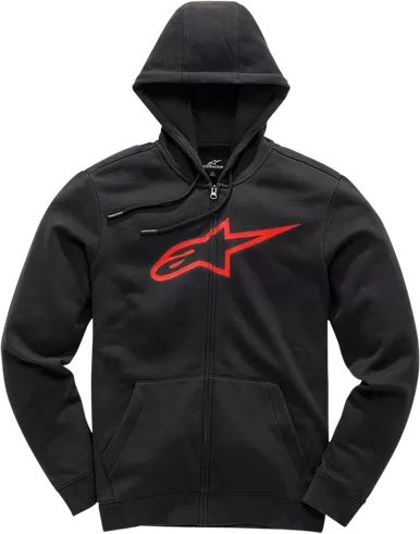 Alpinestars Ageless Ii Black Red Zip Hoodie