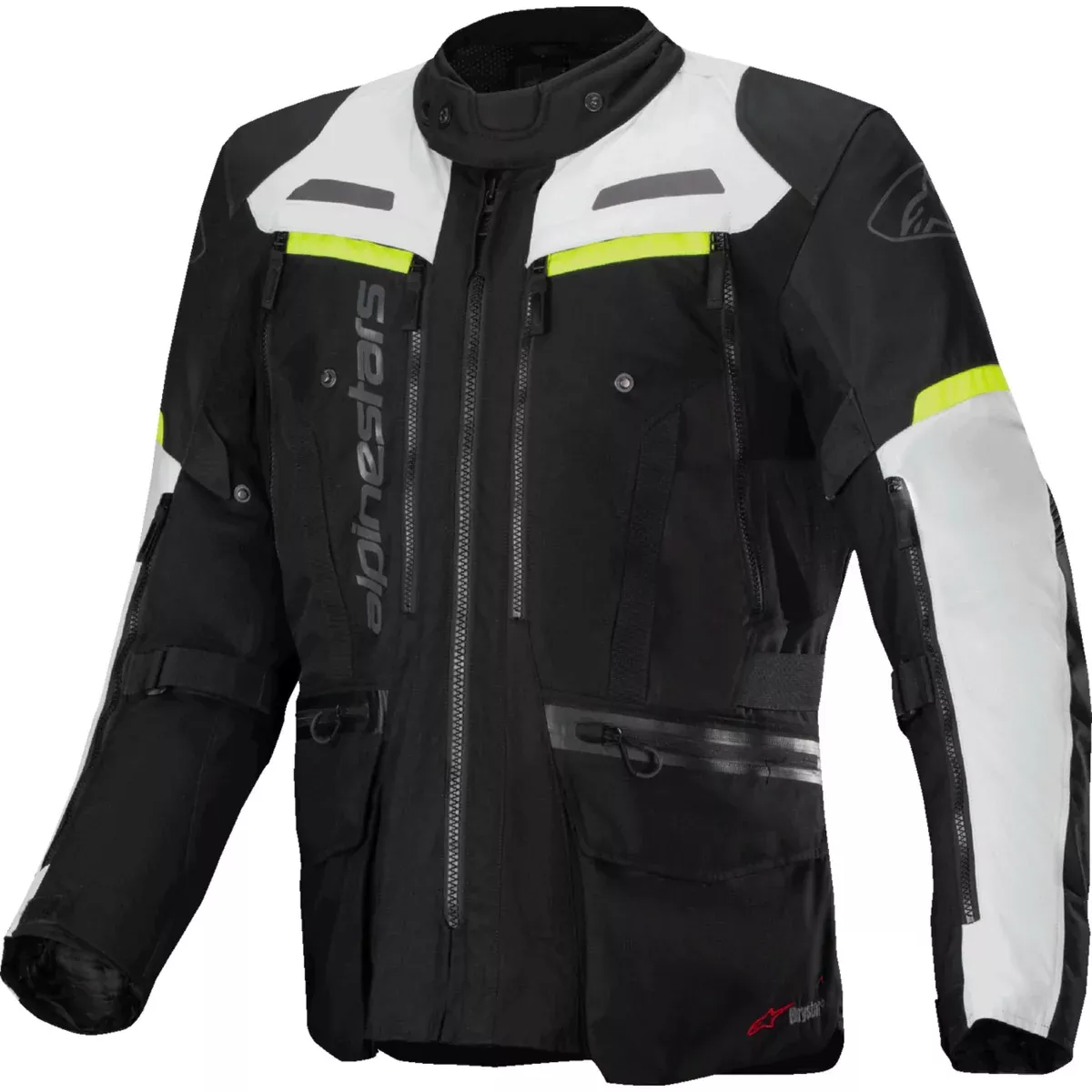ALPINESTARS Bogota Pro Drystar Jacket Dark – Black/Ice Gray/Yellow Fluo