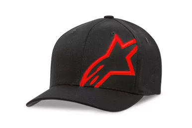 Alpinestars Corporate Shift 2 Black Red Curved Brim Hat