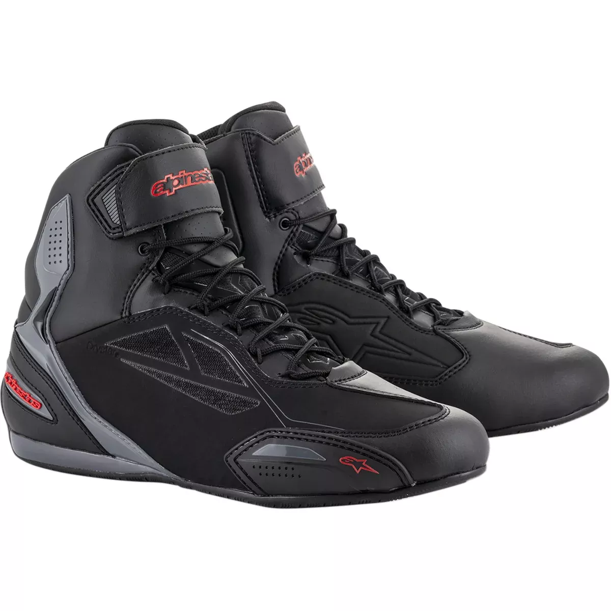 ALPINESTARS Faster-3 Drystar Riding Shoes Black/Gray/Red – US