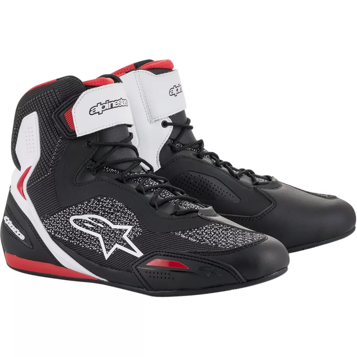 ALPINESTARS Faster-3 Rideknit Shoes Black/White/Red – US