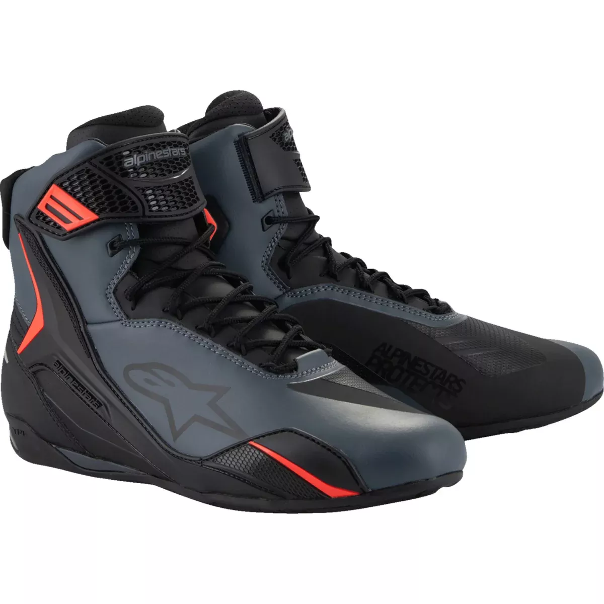 ALPINESTARS Faster-4 Shoes Black/Gray/Red – US