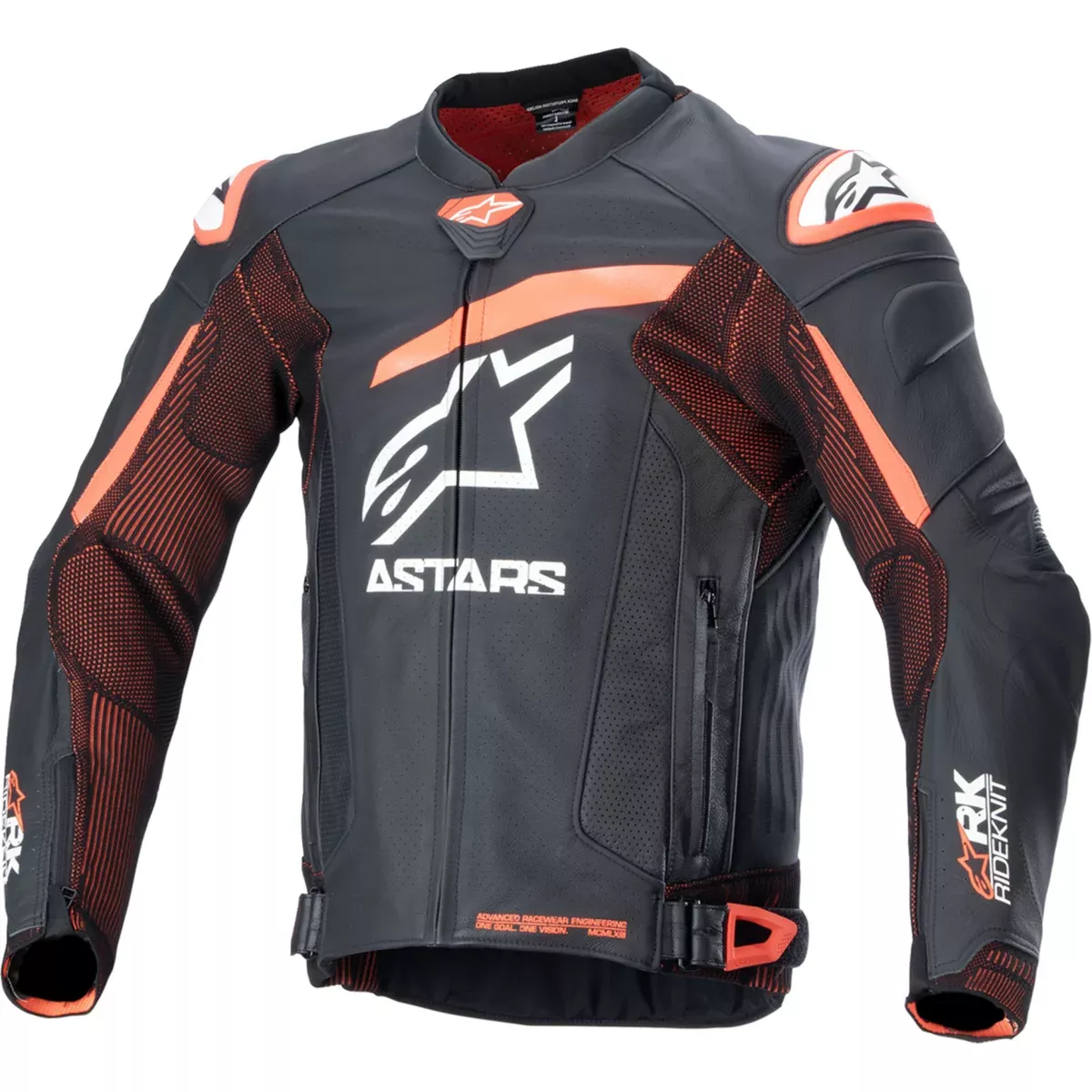 ALPINESTARS GP Plus R v4 Rideknit Leather Jacket Black/Red – Fluo/White US / EU