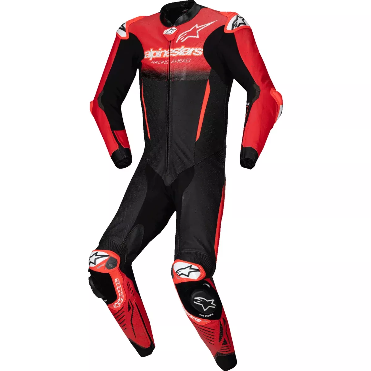 ALPINESTARS GP-R7 1-PC Leather Suit Black/Mid – Red US / EU