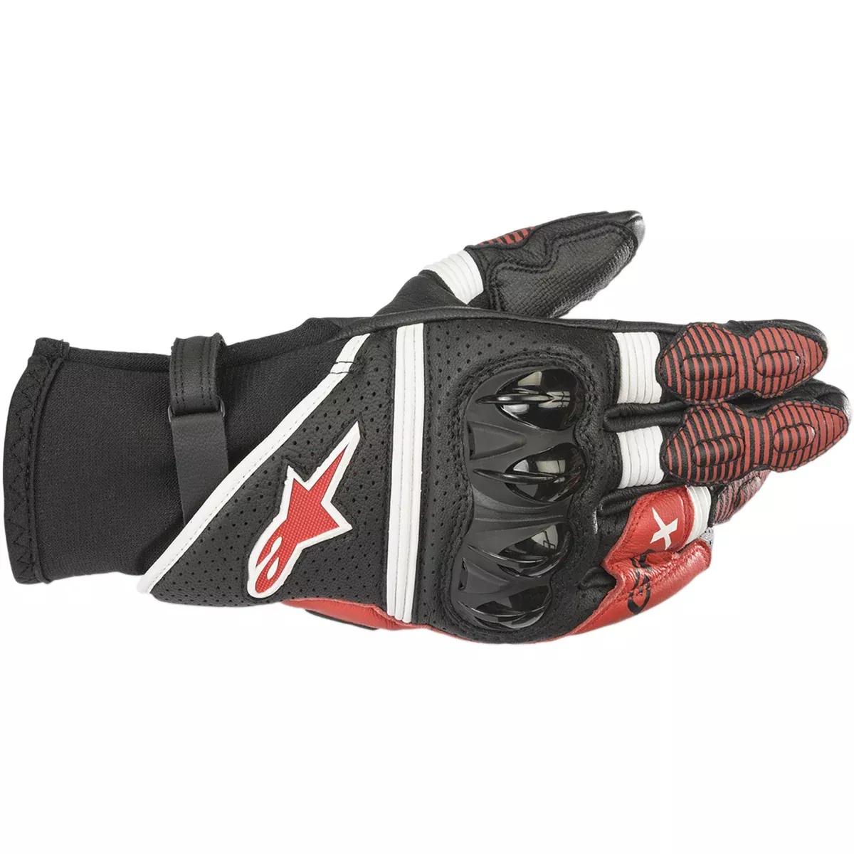ALPINESTARS GPX V2 Gloves Black/White/Bright – Red