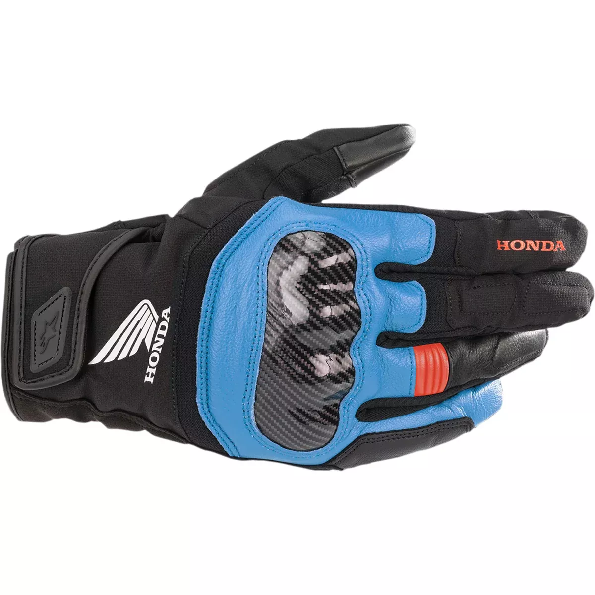 ALPINESTARS Honda SMX Z Drystar Gloves Black/Blue/Bright – Red