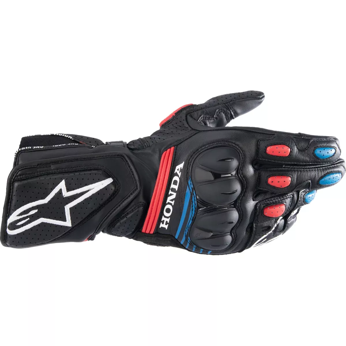 ALPINESTARS Honda SP-8 V3 Gloves Black/Bright – Red/Blue
