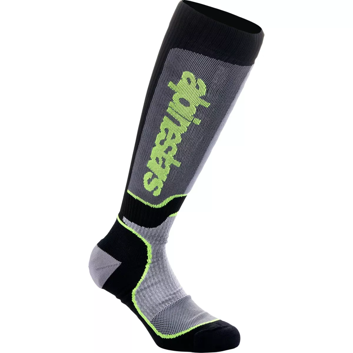 ALPINESTARS MX Plus Socks Black/Gray/Yellow
