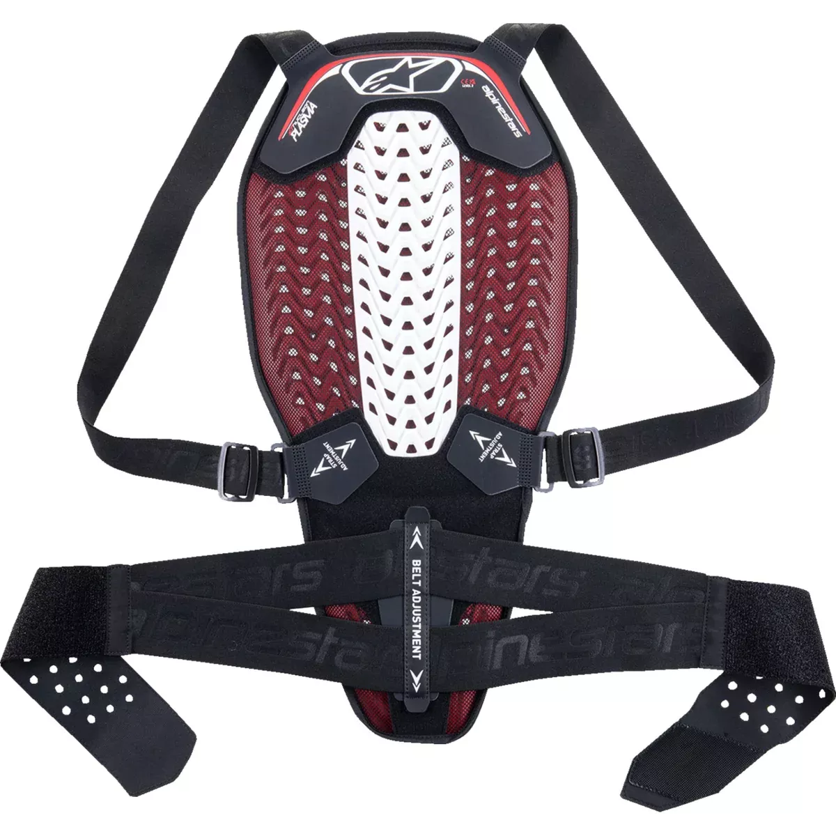 ALPINESTARS Nucleon Plasma Back Protector Black/White/Red