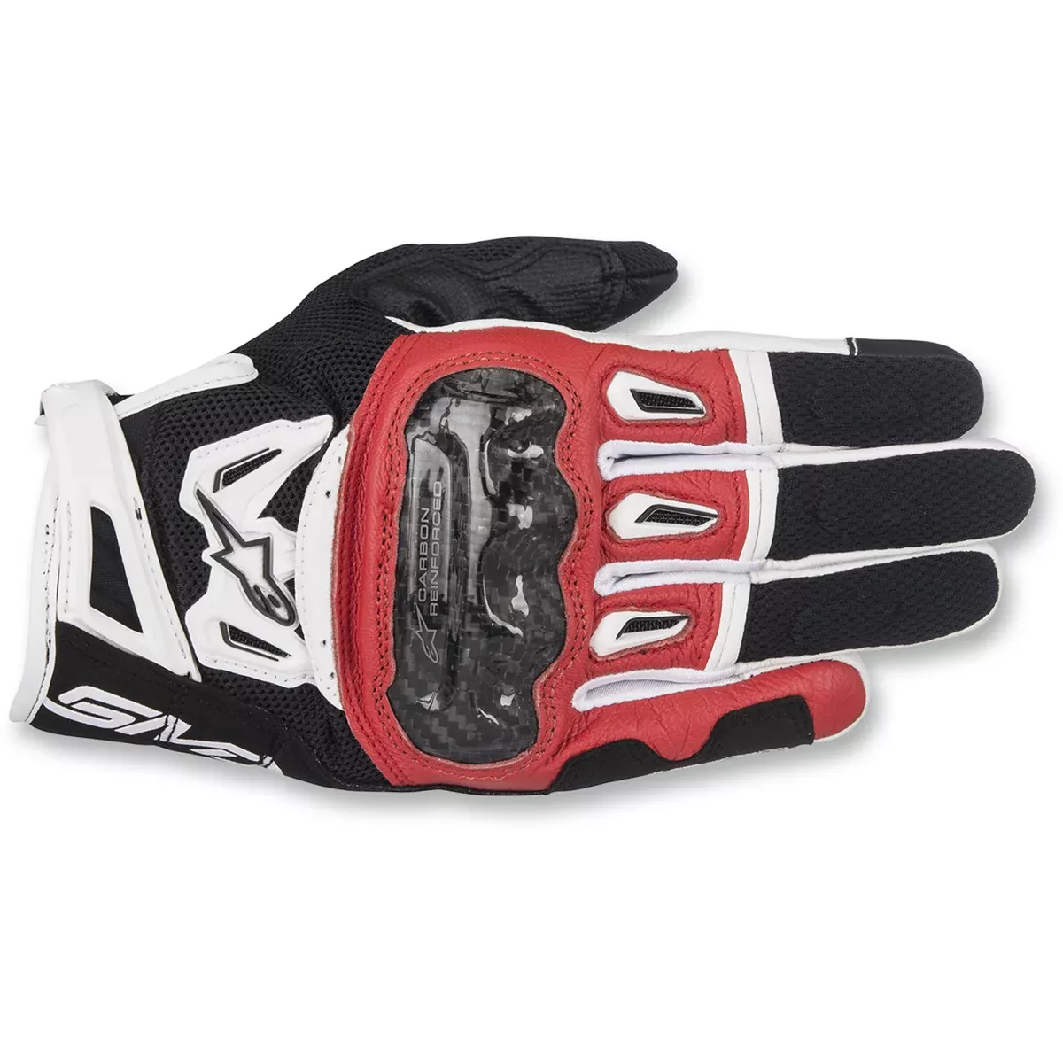 ALPINESTARS SMX-2 Air Carbon V2 Leather Gloves Black/Red/White