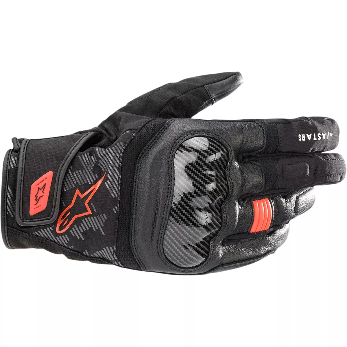 ALPINESTARS SMX Z Drystar gloves Black/Fluo - Red