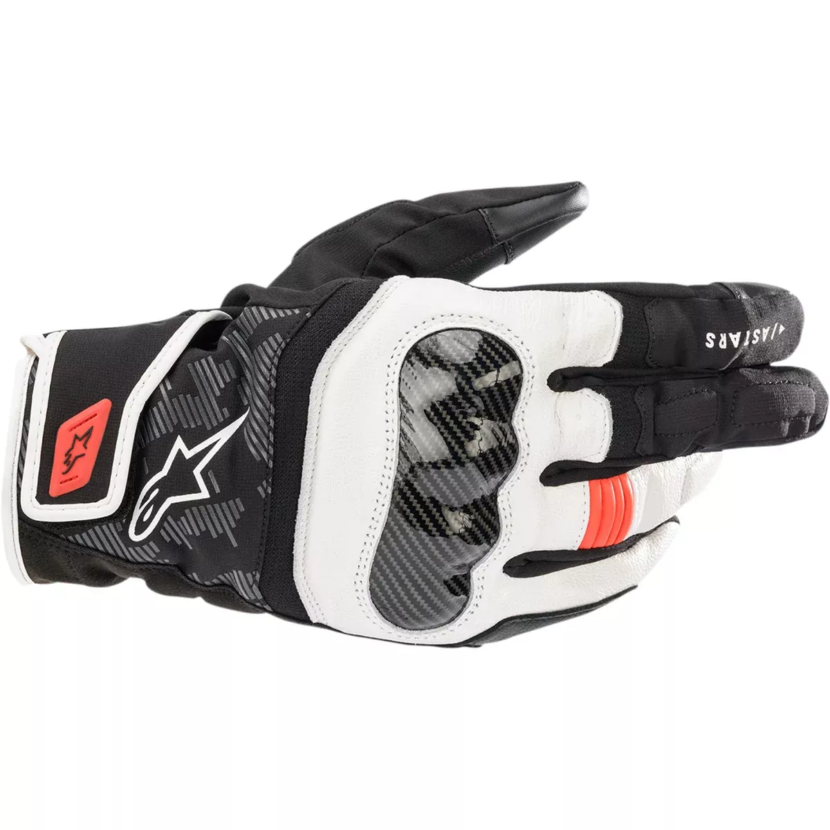 ALPINESTARS SMX Z Drystar gloves Black/White/Fluo - Red